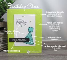 a birthday card with instructions to make it