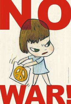 a sticker with a drawing of a girl holding a peace sign