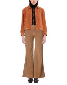 velvet, ribbed, brand logo, solid color, high waisted, flared cut, regular fit, 2 buttons, zipper closure, five pockets, stretch , Color: Camel , Size: 27 Flare Pants With Button Closure For Fall, Fall Flare Pants With Button Closure, Flare Corduroy Pants For Fall, Fall Flare Corduroy Pants, Fall Corduroy Flare Pants, Women Pants Casual, Brand Logo, Casual Pants, Camel