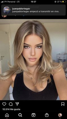 Tan Skin Blonde Hair, Change Hair, Brown Hair Balayage, Balayage Hair, Hair Highlights, Hair Goals, New Hair