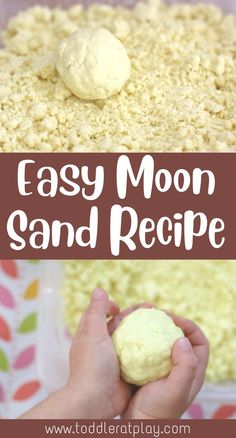 an easy moon sand recipe for kids to make