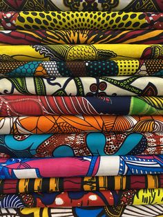 Colorful African Art, Ankara Fabric African Textiles Pink, Ankara Fabric African Textiles, African Fabric Store, African Textiles Patterns, Sunset Decor, African Shop, Sewing Patchwork, African Quilts