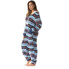 COMFORTABLY WARM AND SNUG: These adult bodysuit pajamas are made using ultra-soft synthetic material that feels incredibly cozy and keeps you warm during those cold nights. INDULGE YOUR FUN SIDE: Whether youre a girlie girlie, animal print lover, or all about those whimsical patterns, youll find your perfect adult hooded bodysuit from our fun prints and beautiful clash of color. ULTRA COMFORTABLE FIT: All the sizes from XS-XXL fit true to size and are designed to be comfortably roomy to allow fo Cozy Super Soft Onesie For Winter, Cozy Super Soft Winter Onesie, Cozy Winter Onesie For Sleep, Hooded Onesie For Pajama Party In Winter, Cozy Long Sleeve Onesie For Pajama Party, Hooded Onesie For Winter Pajama Party, Casual Winter Onesie For Sleep, Casual Christmas Loungewear Onesie, Casual Winter Sleep Onesie