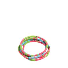 Elsie Frieda bracelets Approx. 3.25" across Includes five stretch bracelets Wear as a set or separately 3mm heishi beads Stretches to fit Spot clean Made in USA from imported materials Multicolor Stacked Heishi Beads Stretch Bracelet, Multicolor Stacked Round Bead Stretch Bracelet, Multicolor Heishi Beads Stackable Bracelets, Multicolor Stackable Heishi Beads Bracelets, Bracelets Set, Heishi Beads, Bead Bracelets, Bergdorf Goodman, Stretch Bracelets