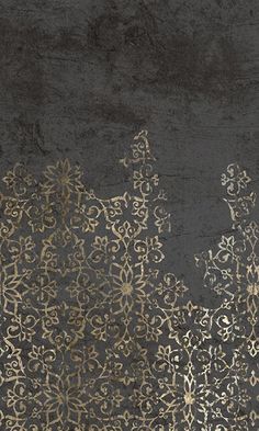 floral ornamental mural wallpaper Back And Gold Wallpaper, Textured Wallpaper Metallic, Metallic Wallpaper Floral, Black Gold Textured Wallpaper, Black Wallpaper With Gold Pattern, Wallpaper Black & Gold, Wallpaper Gold Floral, Dark Florals Wallpaper, Matte Gold Wallpaper