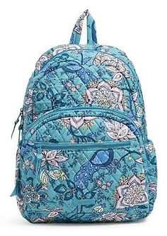 Pretty Backpacks, Peacock Garden, Vera Bradley Backpack Campus, Vera Bradley Patterns, Stylish Backpack, Garden Pattern, Beautiful Peacock, Back To School Backpacks, Quilted Backpack