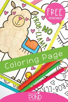 Llama Coloring Page, Llama Classroom, Cactus Classroom, Teaching Latin, Teaching Printables, Llama Party, From The Pond, Llama Birthday, Fun Classroom Activities