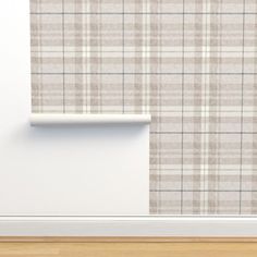 a wall with a plaid pattern on it