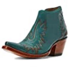 Super Cute Ankle Cowboy / Cowgirl Boots. Fun For Halloween Too! Western Turquoise Boots For Fall, Blue Boots With Snip Toe For Fall, Blue Fall Boots With Snip Toe, Blue Snip Toe Boots For Fall, Western Blue Heeled Boots With Round Toe, Blue Snip Toe Heeled Boots For Fall, Boots Fun, Embroidered Cowgirl Boots, Boots Vintage