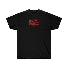 Saint Pablo Tour Kanye West Unisex Concert T-Shirt-L-Black-Archethype Follow God Kanye West, Kanye West Saint Pablo, Kanye Merch, Kanye West Tour, Saint Pablo Tour, Saint Pablo, Kanye Yeezy, Kanye West Graphic Tee, Stussy World Tour Tees