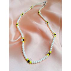 Large: 40 To 45 Cm Or 15 To 16 Ft Material: Beads Color: Black, White And Yellow Other Models On My Closet Collection 2022 #Beads #Style2022 #Women #Kandii #Kandi #Women #Ladys #Jewerly #Accesories #Handmade #Chaquira #Style #Aesthetic #2022 #Beadsjewely Casual Yellow Beaded Necklaces With Round Beads, Casual Yellow Round Bead Necklaces, Yellow Round Bead Necklaces For Summer, Yellow Round Beads Necklace For Summer, Yellow Necklaces With Colorful Beads For Summer, Tiny Yellow Beads For Summer, Yellow Necklace With Letter Beads, Yellow Necklaces With Round Letter Beads, Yellow Necklaces With Letter And Round Beads