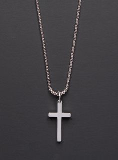 Cross Necklace for men Men's stainless steel cross | Etsy Father's Day Stainless Steel Cross Pendant Necklace, Father's Day Stainless Steel Cross Necklace, Minimalist Stainless Steel Cross Pendant Necklace, Silver Cross Pendant Necklace For Father's Day, Father's Day Silver Cross Pendant Necklace, Cross Necklace For Men, Christian Cross Necklace, Men Chain, Mens Chain