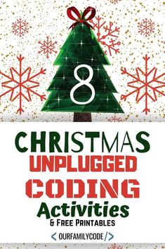 Code your way through the Christmas season with these 8 Christmas unplugged coding activities for kids! #Christmas #teachkidstocode December Homeschool, Activities For Kids Christmas, Unplugged Coding Activities, Stem Kids, Christmas Stem Activities, Coding Activities, Steam Lab, Elementary Technology