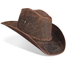 Zalupe Genuine Leather Hat This hat has a shaper internal wire of the flap to keep its shape. So think how great is it. :) Handmade in Brazil with high quality comfortable, durable leather, for cowboy themed party and as a gift. Our western hats for men and women are multipurpose used as fashion and to save yourself from weather. Brim: 2.95 inches Crown: 4.33 inches Material: Genuine Vintage Bovine Leather ** For help in size selection, please check the size chart in the pictures gallery. Cattleman Cowboy Hat, Womens Western Hat, Womens Cowboy Hat, Cowboy Hat Aesthetic, Cowboy Hat Brown, Cow Boy Hat, Cowboy Hat Men, Cowboy Hats For Men, Womens Western Hats