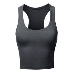 Add subtle style to any outfit with A2Y Women's Basic Cotton Casual Scoop Neck Sleeveless Cropped Racerback Tank Tops. This racerback tank tops is super basic item for all womens. This tank tops is cropped and comfortable. Featuring sleeveless, Cropped hem, Racerback and scoop neck and super soft and comfortable material. Stretchable slim fit and lightwegit, great for home training, gym, yoga, sports activities. Size: M.  Color: Gray.  Gender: female.  Age Group: adult. Gray Tank Top For Gym In Summer, Casual Scoop Back Tank Top For Gym, Trendy Scoop Neck Tank Top For Workout, Trendy Scoop Neck Gym Tops, Gray Scoop Neck Top For Workout, Gray Racerback Top For Summer, Basic Scoop Neck Tank Top For Gym, Casual Solid Color Racerback Crop Top, Basic Scoop Neck Workout Crop Top