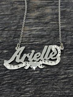 Sterling Silver Nameplate Necklace, Silver Nameplate Necklace, Personalized Nameplate Necklace, Nameplate Necklace Silver, Name Necklaces, Name Plates, Nameplate Necklace, Stylish Jewelry, Name Plate