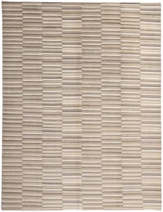 a beige rug with vertical stripes on the top and bottom, it is made out of wood