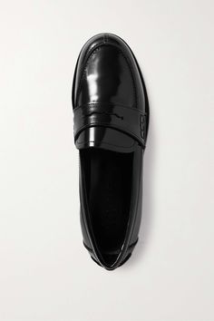 Patent Leather Loafers, Black Patent Leather, Leather Loafers, Net A Porter, Modern Classic, Loafer Shoes, Women Collection, Loafer Flats, Patent Leather