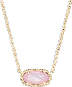 Elegant Pink Chain Necklace With Delicate Chain, Feminine Rose Gold Necklace With Adjustable Chain, Chic Pink Gold Jewelry For Gifts, Chic Pink Gold Jewelry For Gift, Elegant Pink Gold Necklaces With Delicate Chain, Elegant Pink Gold Necklace With Delicate Chain, Feminine Delicate Chain Necklace, Chic Pink Necklace With Adjustable Chain, Elisa Gold Pendant Necklace