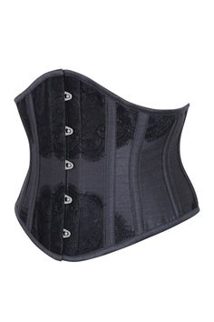 Black Waist Taming Underbust with Decorative Lace Waist Trainer For Men, Bridal Corset, Lingerie Shorts, Suspender Clips, Corset Shapewear, Waist Corset, Corset Shirt, Valentine Dress, Overbust Corset