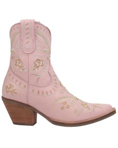 Dingo Women's Floral Western Booties - Snip Toe | Boot Barn Boot Barn, Western Booties, Store Hours, Get Directions, Rustic Charm, Full Grain Leather, Floral Embroidery, A World, Phone Numbers