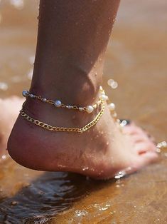 SKU UZ-YCSP-YC16019 Pattern Pearls Tassels Occasion Souvenir/Pledge/Gift Material Alloy Color Gold Length 30cm/12Inch,21cm/8.3Inch Number 1 pc Adjustable Alloy Anklets For Gift, Adjustable Alloy Anklet As Gift, Gold Chain Anklets For Summer, Gold Metal Anklets For Summer, Elegant Alloy Anklets For Summer, Elegant Summer Alloy Anklets, Summer Adjustable Alloy Anklets, Gold Alloy Beach Jewelry, Summer Metal Jewelry With Pearl Chain