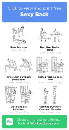 an exercise poster with instructions for how to use the gym bench and pull up barbells