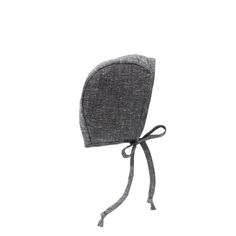 Charcoal Bonnet by Briar Baby Adjustable Cotton Winter Bonnet, Adjustable Solid Color Bonnet For Fall, Adjustable Solid Bonnet For Fall, Adjustable Bonnet For Fall, Gray Bonnet Cap, One Size Fits Most, Gray Bonnet Cap One Size Fits Most, Adjustable Brimmed Bonnet For Fall, Adjustable Brimmed Cotton Bonnet, Couch Cuddles