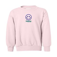 Your little one will LOVE this cute smiley crewneck! “Nice Threads” The Highest Quality Embroidery🧵 Make it Yours™ Cute Crew Neck Sweatshirt For Everyday, Casual Winter Tops With Smiley Face, Casual Smiley Face Winter Tops, Cotton Smiley Face Sweatshirt For Streetwear, Fall Smiley Face Sweatshirt For Streetwear, Trendy Smiley Face Sweatshirt For Fall, Trendy Fall Sweatshirt With Smiley Face, Playful Crew Neck Sweatshirt For Streetwear, Crew Neck Top With Smiley Face For Winter