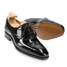 WOMEN'S OXFORD SHOES 1201 HILLS Black Lace-up Oxfords With Rubber Heel Cap, Classic Black Calf Leather Lace-up Shoes, Classic Black Lace-up Shoes In Calf Leather, Classic Lace-up Leather Shoes With Rubber Heel Cap, Black Brogue Oxfords For Galas, Black Calf Leather Oxfords For Derby, Classic Black Lace-up Derby Shoes, Black Calf Leather Derby Shoes With Round Toe, Luxury Black Oxfords For Office