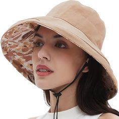 PRICES MAY VARY. 【 Cotton Skin-friendly Sun Hat 】- The womens sun hat inside & outside the fabric are 100% cotton, which is soft and comfortable, durable and light-proof; this womens cotton cap is very sweat-absorbent and easier to disperse water, sweat will not flow into the eyes , keeps your head cool in hot days , the women's sun hats head circumference is 21-22.8inch; 【 Sun Hat Brim Holds Shape 】-Womens sun hats has a setting wire at the brim, you can change the brim into any style you want; Windproof Brimmed Sun Hat For Hiking, Natural Bucket Hat With Uv Protection For Vacation, Natural Bucket Hat With Uv Protection Curved Brim, Eco-friendly Lightweight Sun Hat With Short Brim, Upf 50+ Wide Brim Sun Hat For Hiking, Womens Sun Hat, Womens Beach Hat, Bucket Hat Summer, Travel Hat