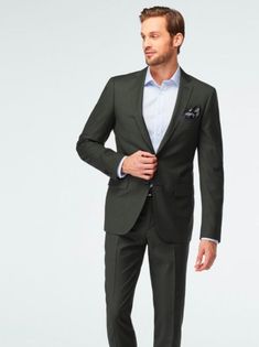 Olive Suit, Gray Suits, Suits Black, Blue Suits, Custom Suits, Custom Suit, Gray Suit, Suit Fabric, Green Pattern