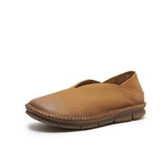 dwarves2219-4 Flats 5.5 Camel Rubber Texture, Craft Sewing, Shoe Covers, Comfort Wear, Pig Skin, Leather Texture, Leather Shoes Woman, Leather Flats, Loafers For Women