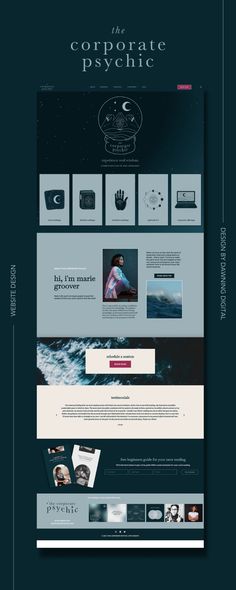 the website design for corporate psychic