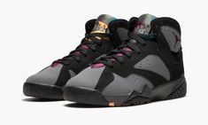 An original colorway of the Air Jordan 7 from 1992, the “Bordeaux” version features contrasting grey and black paneling with prominent wine red accents.  The colorway was worn on court by Michael Jordan once, for the the 1992 NBA All Star Game, and can also be spotted on Michael’s feet in the classic Michael Jackson “Slam” music video.  Please note: this listing is for YOUTH sizes only. Jordan Model, Womens Basketball Shoes, Jordan 7, Nike Basketball Shoes, Breathable Sneakers, Stadium Goods, Kids Jordans, Air Jordans Retro, Womens Basketball