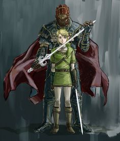 Link and Ganon Ganondorf Twilight Princess, Legend Of Zelda Twilight Princess, Zelda Tattoo, Pointy Ears