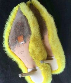 Yellow Heels Aesthetic, Pink Ferrari, Heels And Socks, Heels Aesthetic, Yellow Heels, Phoebe Philo, Next Clothes, Kawaii Fashion, Shoe Game