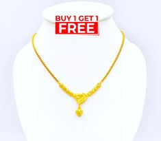 Item including :1 x Necklace For:  Women, Girl Type:  GOLD PLATED over Brass, Nickel free  Purity:  96.5% Surface:  Shiny & Carved Length:  ~ 18 inches Weight:  ~ 14 grams -------------------------- * 24K Gold Plated Jewelry * Look like Real Gold * The weight is the same as Real Gold * Nickel free / No Allergic ** Please read the item details completely and measure your wrist size , necklace length before ordering. The shop does not accept cancellations, exchanges or returns in any cased once th Traditional Gold Necklaces For Mother's Day, Traditional Gold Necklace For Mother's Day, Gold Bridal Necklace As A Gift, Gold Bridal Necklace For Festivals And Gifts, Gold Bridal Necklace Gift, Yellow Necklace For Festival Gifts, Yellow Necklace For Festivals And Gifts, Traditional Necklace For Wedding And Valentine's Day, 22k Gold Bridal Necklace As Gift