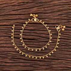 Bollywood Style Antique handmade anklet with Gold plating  Length: 10.75 inches  Highest quality and craftsmanship, Ready to ship from Edison NJ USA Please contact us for any questions .