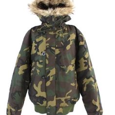 Polo Ralph Lauren Men's Green Camo Fux Trim Down Puffer Hooded Bomber Jacket Size Xlarge Brand New No Tags Camouflage Outerwear With Double-lined Hood For Outdoor, Urban Camouflage Outerwear With Adjustable Hood, Camouflage Winter Outerwear With Adjustable Hood, Camouflage Outerwear With Adjustable Hood For Winter, Winter Camouflage Outerwear With Adjustable Hood, Camouflage Outerwear With Drawstring Hood For Outdoor, Camouflage Hooded Outerwear With Detachable Hood, Urban Camouflage Hooded Outerwear, Winter Camouflage Outerwear With Double-lined Hood