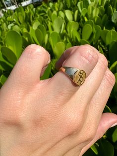 Vintage Birks 10k Yellow Gold Signet Ring (Initials MH or MTH) Size 4 Size 4 can be resized for fee 2.4g marked 10k marked Birks face measures 8.6mm band measures 2.3mm At GOLDINRICH, we specialize in sourcing rare, one-of-a-kind vintage, estate, antique, and some contemporary pieces. Each item is thoroughly tested for authenticity. Once an item is gone, it's unlikely to be sourced again, so don’t miss out on your unique find. Shopping vintage not only provides a unique piece filled with charact Symbolic 14k Gold Initial Ring With Polished Finish, Fine Jewelry In 14k Gold Circle Shape, 14k White Gold Circular Jewelry, Luxury Oval Jewelry With Si Clarity, Yellow Gold Initial Ring For Everyday, Stamped 14k Initial Ring For Everyday, 14k Gold Circular Jewelry For Anniversary, Everyday Yellow Gold Initial Ring, Silver Jewelry In 14k Gold With Circle Shape