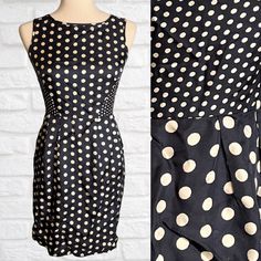 Nwt Dress By Kachel. Size Is 2petite. Zips In Back. 100% Silk. Unlined. No Flaws Visible. Measurements (Taken When Laid Flat): Armpit-Armpit: 15" Waist: 13" Hips: 17.5" Length: 33.5" Fitted Polka Dot Sleeveless Dress For Spring, Polka Dot Sleeveless Lined Dress, Red Flare Dress, Pink Tunic Dress, Plaid Tunic Dress, Red Strapless Dress, Red Flare, Midi Sundress, Belted Midi Dress