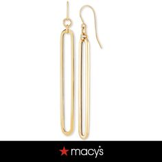 in stock Modern Yellow Gold Earrings From Macy's, Modern 14k Gold Jewelry From Macy's, Macy's Modern Yellow Gold Earrings, Macy's Modern 14k Gold Earrings, Modern Polished Earrings From Macy's, Macy's Modern Earrings With Polished Finish, Macy's Modern Polished Earrings, Modern Gold Earrings From Macy's, Macy's Modern Gold Earrings