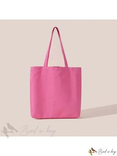 Bird in Bag - Colorful Alphabet Pattern Fashion Canvas Tote Shopping Bag Writing Numbers, Diy Supplies, White Patterns, Canvas Tote, Free Gifts, Hot Pink, Alphabet, Canvas, Pattern