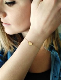 "14K 9K Small heart charm bracelet with Engraved Initial, Solid gold bracelet, Custom Monogram gold bracelet, Personalized gold bracelet, Valentine's Gift, Gift for her, 14K Rose Gold bracelet, Bridesmaid gift, Bridal jewelry, Dainty gold bracelet, FREE EXPRESS SHIPPING Delicate minimalist 14K solid gold bracelet with a small heart charm engraved with one or two initials. A wonderful and thoughtful gift for you and your loved ones! Infinity bracelet: https://www.etsy.com/listing/608986075 Boho e Heart Charm Double Heart Jewelry For Best Friend, Double Heart Charm Jewelry For Best Friend, Personalized 14k Gold Charm Bracelet Gift, Mother's Day Bracelet Jewelry For Anniversary Gift, Mother's Day Anniversary Gift Jewelry Bracelet, Personalized 14k Gold Charm Bracelet For Anniversary, Yellow Gold Charm Bracelet For Valentine's Day Gift, Yellow Gold Charm Bracelet For Mother's Day Gift, Yellow Gold Charm Bracelet Gift For Valentine's Day