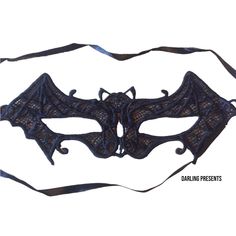 Lace Bat Mask Forms A Bat New With Tags Imported Lace Color Black Tags: Party, Event, Celebration, Holidays, Cosplay, Costume, Festive, Special, Occasion Thank You For Shopping My Boutique Black Gothic Costume Accessories, Fitted Black Masquerade Mask For Costume, Fitted Black Masquerade Mask For Halloween, Black Gothic Fitted Masquerade Mask, Fitted Masquerade Mask For Halloween Costume Party, Black Masquerade Mask For Halloween Evening, Fitted Black Costume Accessories For Carnival, Black Eye Mask For Halloween, Black Halloween Party Costume Accessories