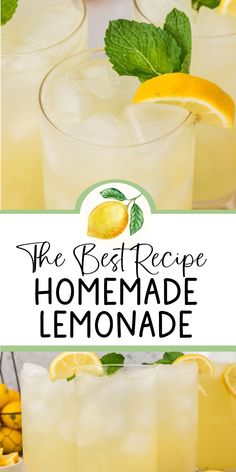 the best recipe for homemade lemonade is to make it taste like fresh lemonade