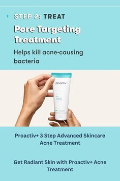 Proactiv+ 3 Step Acne Treatment combines benzoyl peroxide and salicylic acid to clear acne and promote healthy skin. Say hello to a radiant complexion and goodbye to breakouts. Suitable for all skin types. #Proactiv #RadiantSkin #AcneCare #HealthyComplexion #SkincareRoutine Acne Care