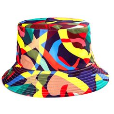 bonbop - bonbop Spring Multicolor Bucket Hat With Uv Protection, Summer Play Cap Hat, Summer Fun Bucket Hat For Play, Fun Summer Bucket Hat For Play, Summer Play Cap, Playful Spring Hats For Play, Playful Multicolor Sun Hat For Spring, Multicolor Uv Protection Bucket Hat For Spring, Fun Spring Sun Hat For Playtime