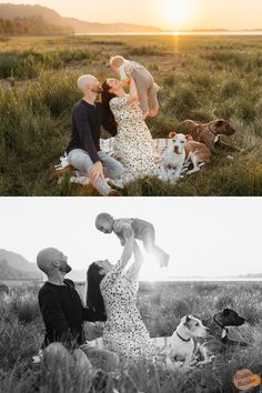 family pictures with dog Family Of 3 And Dog Photoshoot, Family Of 4 With Dog Poses, Family Of 5 With Dog Picture Ideas, Family Maternity Pictures With Dog, Family With Dogs Photography, Family Photos With A Dog, Family Picture Poses With Dogs